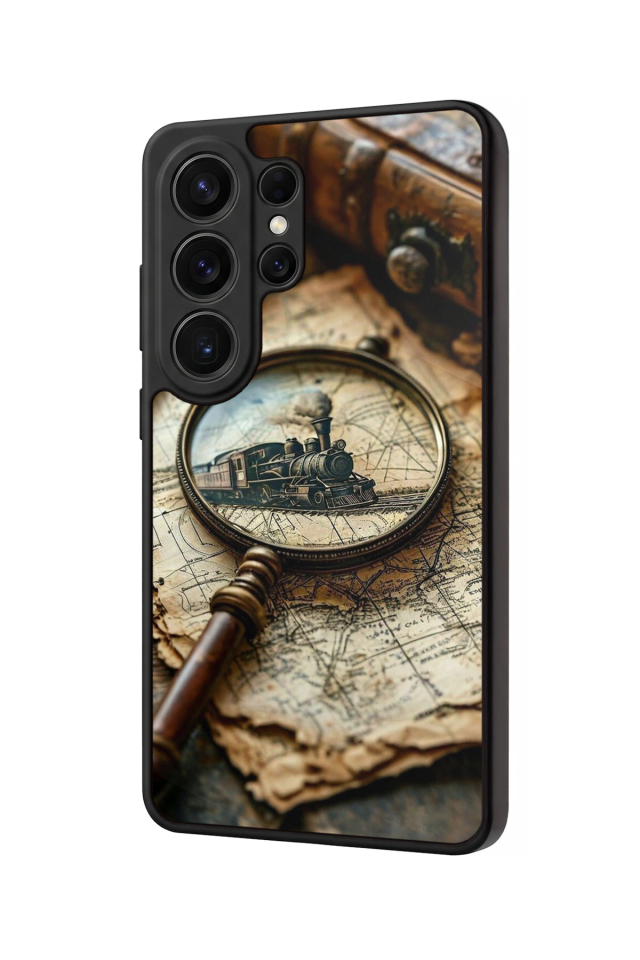 Samsung Galaxy S26 Ultra Uyumlu Pusula Tasarımlı Glossy Premium Kılıf