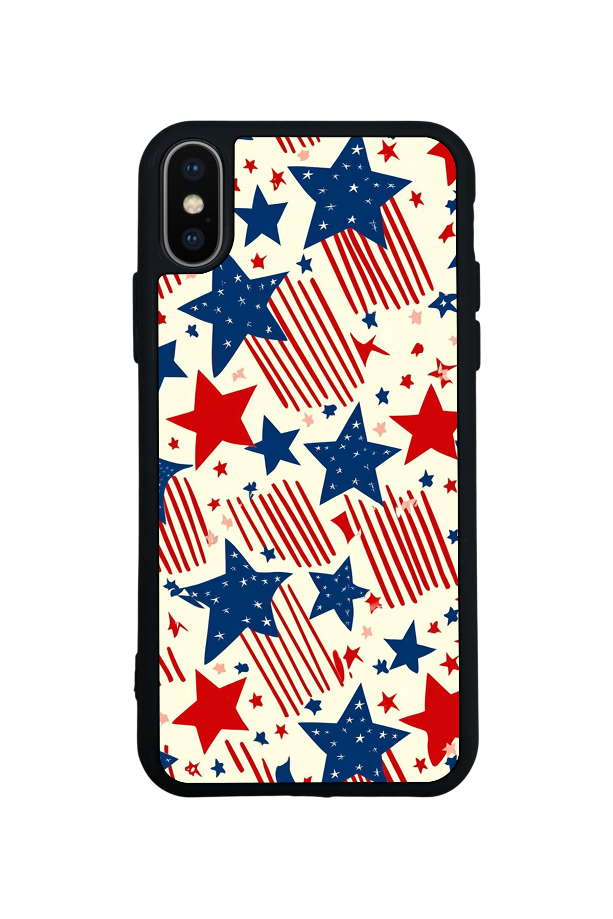 iPhone XS Max Uyumlu Retro Yildizlar Tasarımlı Glossy Premium Kılıf