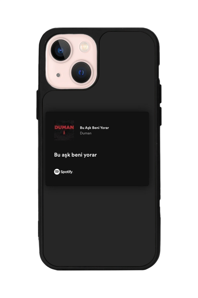 iPhone 15 Uyumlu Sarki Sozleri Tasarımlı Glossy Premium Kılıf