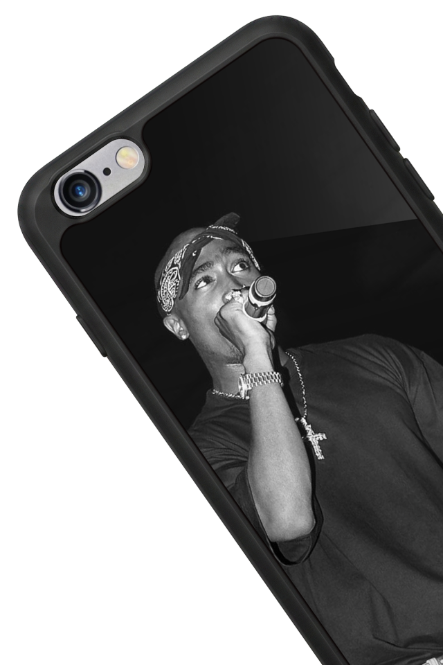 iPhone 6s Plus Uyumlu Tupac Tasarımlı Glossy Premium Kılıf