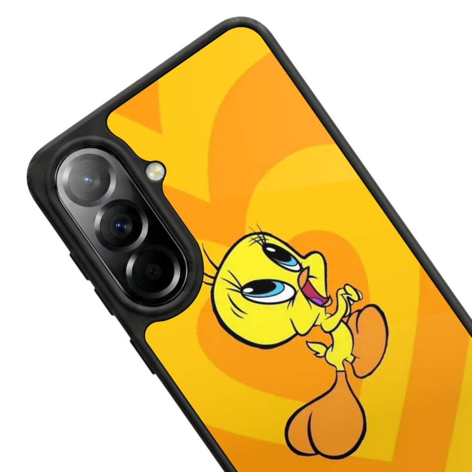 Samsung Galaxy A57 Uyumlu Tweety Tasarımlı Glossy Premium Kılıf