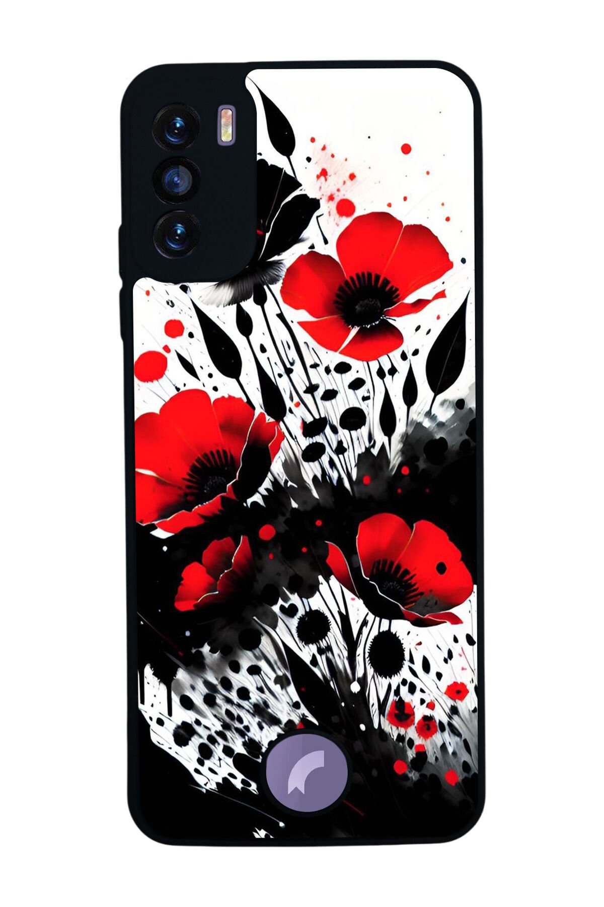 Reeder S19 Max Pro S Uyumlu Floral Tasarımlı Glossy Premium Kılıf