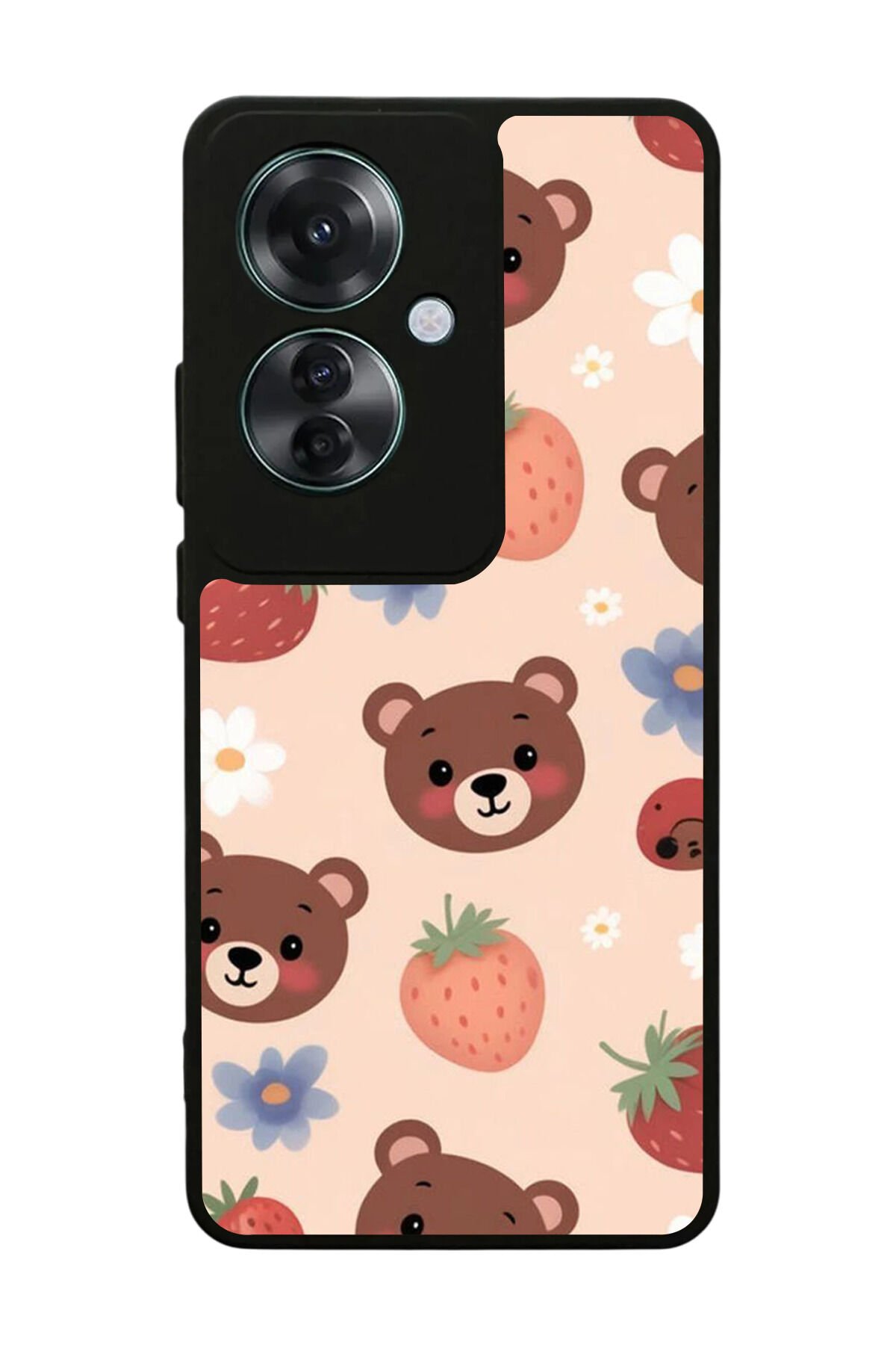 Oppo Reno 11F Uyumlu Ayı Tasarımlı Glossy Premium Kılıf