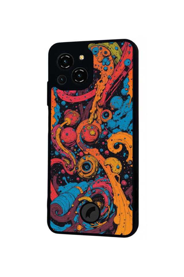 Reeder S23 Pro Max Uyumlu Abstract Tasarımlı Glossy Premium Kılıf