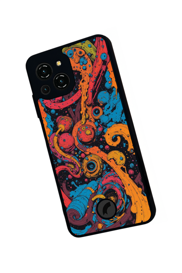 Reeder S23 Pro Max Uyumlu Abstract Tasarımlı Glossy Premium Kılıf