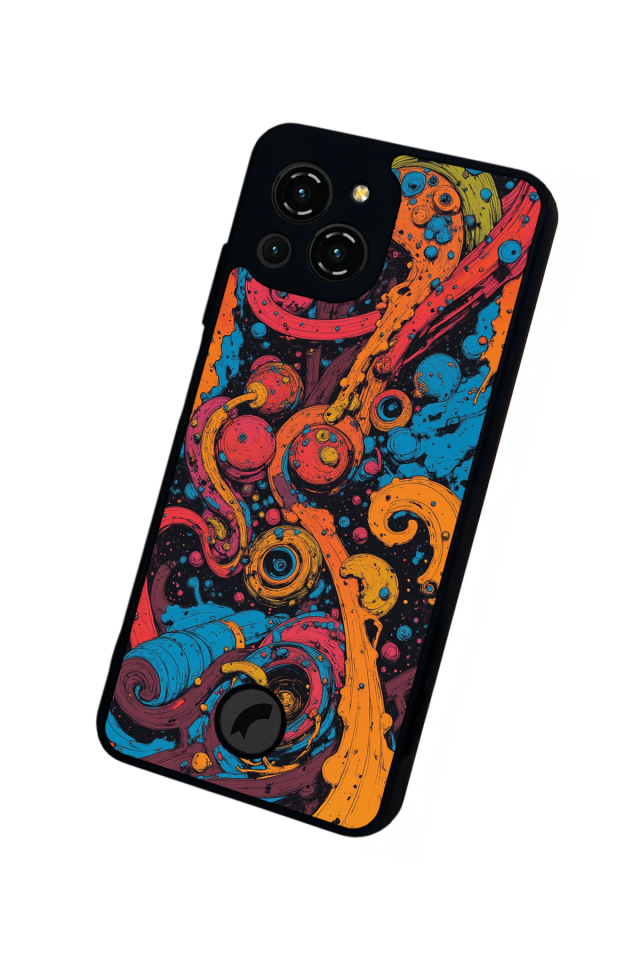 Reeder S23 Pro Max Uyumlu Abstract Tasarımlı Glossy Premium Kılıf