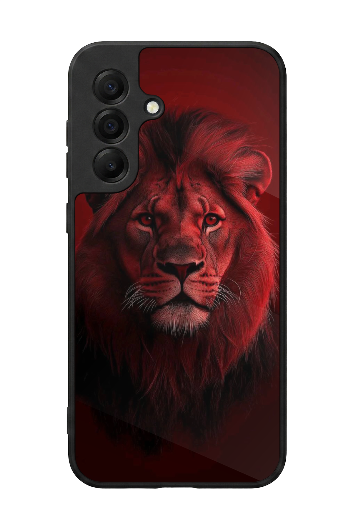Samsung Galaxy A17 Uyumlu Aslan Tasarımlı Glossy Premium Kılıf