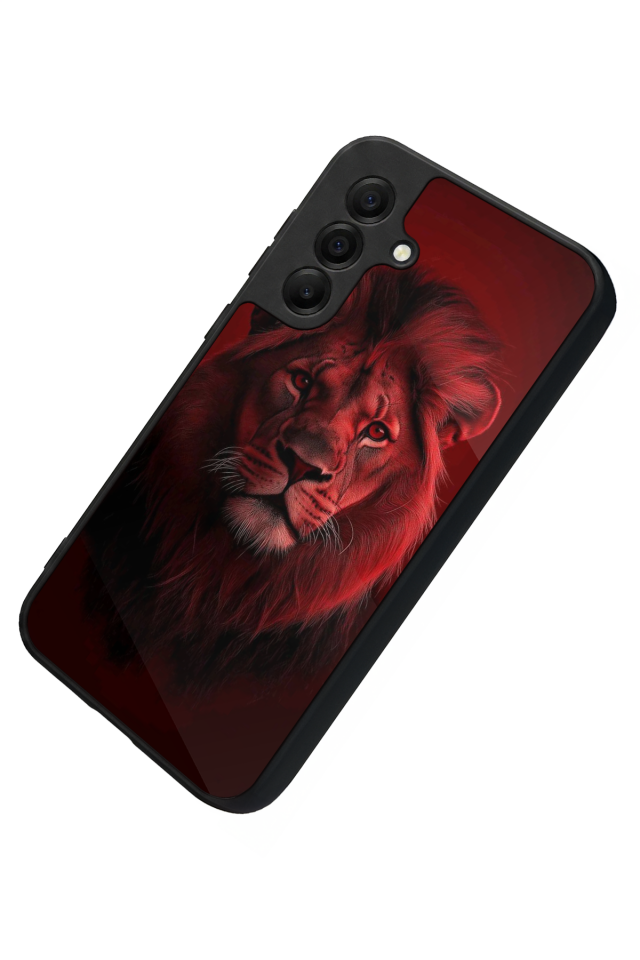 Samsung Galaxy A17 Uyumlu Aslan Tasarımlı Glossy Premium Kılıf