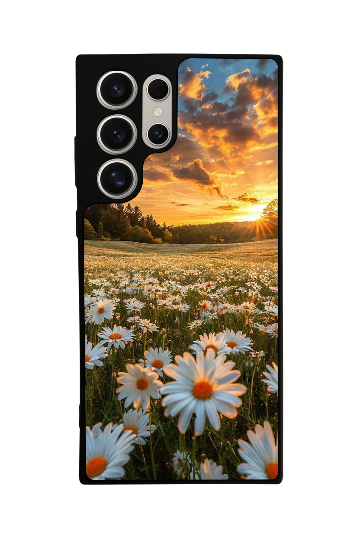 Samsung Galaxy S22 Ultra Uyumlu Cicek Tasarımlı Glossy Premium Kılıf