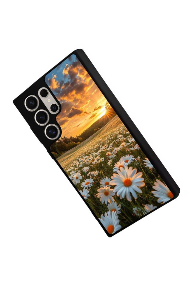 Samsung Galaxy S22 Ultra Uyumlu Cicek Tasarımlı Glossy Premium Kılıf