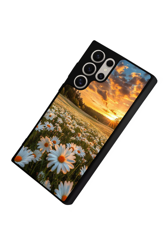 Samsung Galaxy S22 Ultra Uyumlu Cicek Tasarımlı Glossy Premium Kılıf