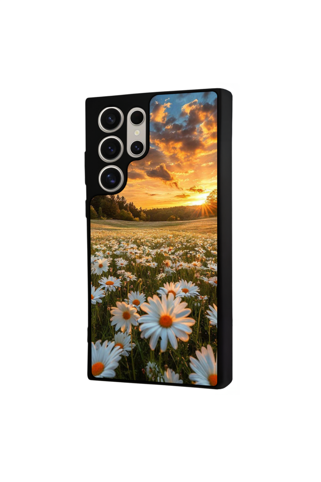 Samsung Galaxy S22 Ultra Uyumlu Cicek Tasarımlı Glossy Premium Kılıf