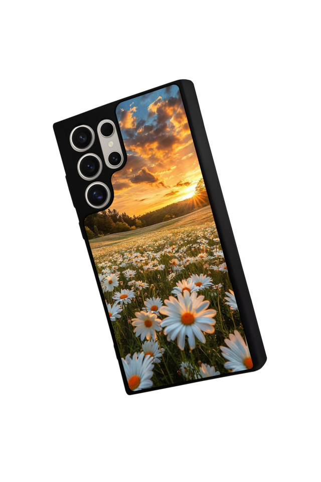 Samsung Galaxy S22 Ultra Uyumlu Cicek Tasarımlı Glossy Premium Kılıf