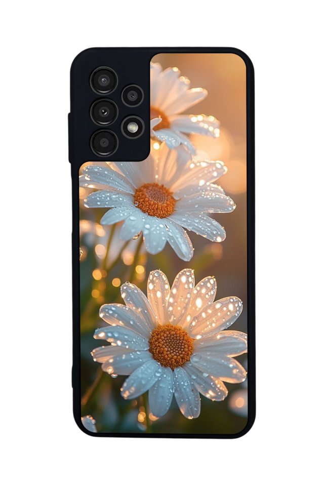 Samsung Galaxy A23 Uyumlu Cicek Tasarımlı Glossy Premium Kılıf