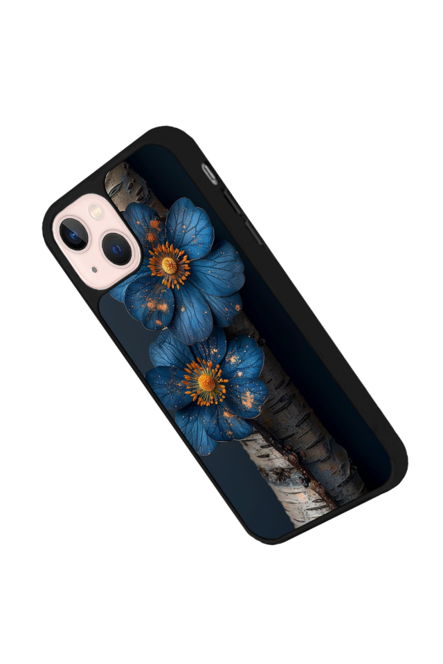 iPhone 14 Plus Uyumlu Cicek Tasarımlı Glossy Premium Kılıf