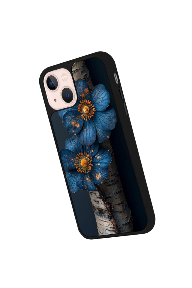 iPhone 14 Plus Uyumlu Cicek Tasarımlı Glossy Premium Kılıf