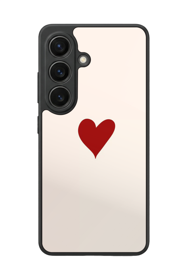 Samsung Galaxy S26 Uyumlu Kalp Love Tasarımlı Glossy Premium Kılıf