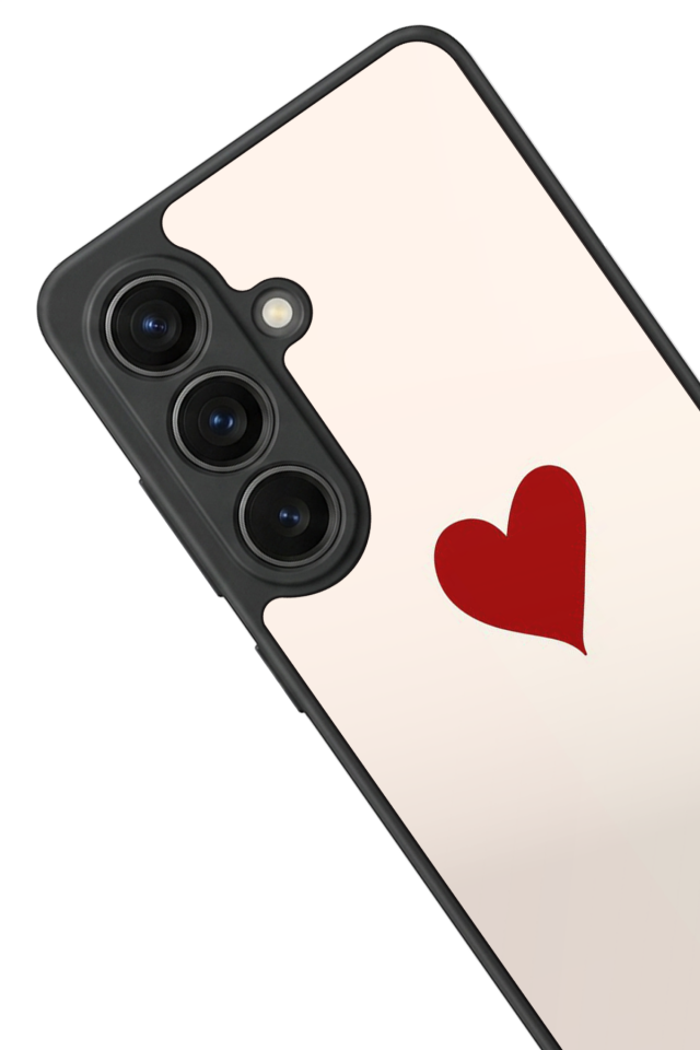 Samsung Galaxy S26 Uyumlu Kalp Love Tasarımlı Glossy Premium Kılıf