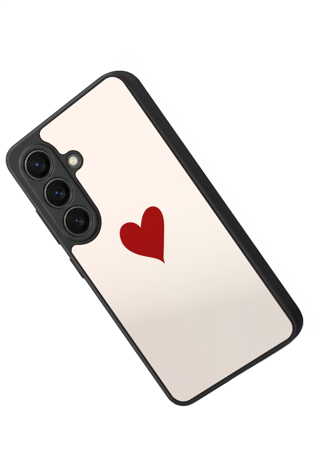 Samsung Galaxy S26 Uyumlu Kalp Love Tasarımlı Glossy Premium Kılıf