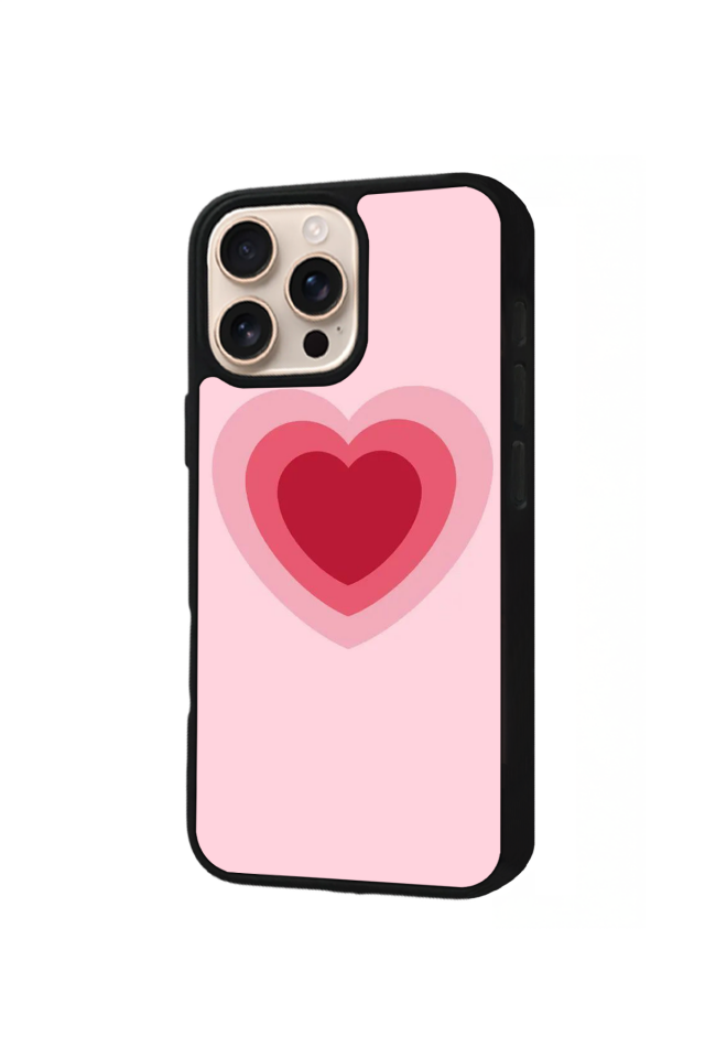 iPhone 14 Pro Max Uyumlu Kalp Love Tasarımlı Glossy Premium Kılıf