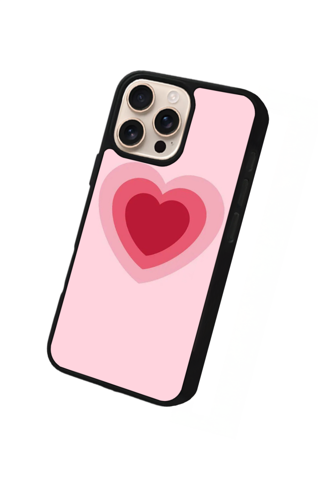 iPhone 14 Pro Max Uyumlu Kalp Love Tasarımlı Glossy Premium Kılıf