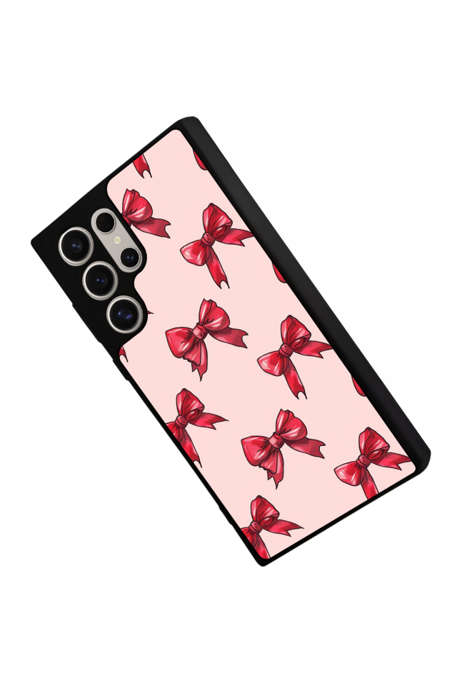 Samsung Galaxy S24 Ultra Uyumlu Kurdele Tasarımlı Glossy Premium Kılıf