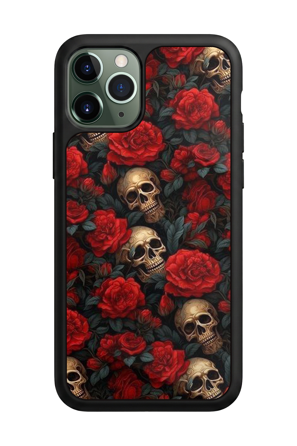 iPhone 11 Pro Uyumlu KuruKafa Tasarımlı Glossy Premium Kılıf