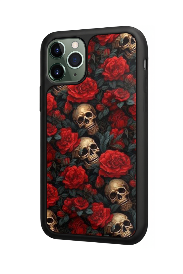 iPhone 11 Pro Uyumlu KuruKafa Tasarımlı Glossy Premium Kılıf