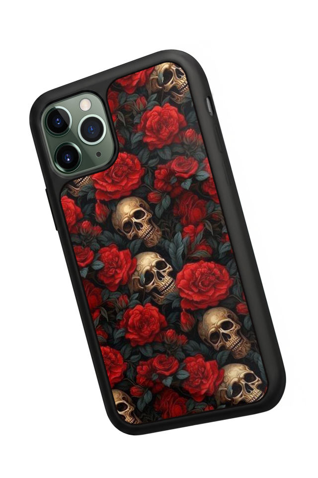 iPhone 11 Pro Uyumlu KuruKafa Tasarımlı Glossy Premium Kılıf