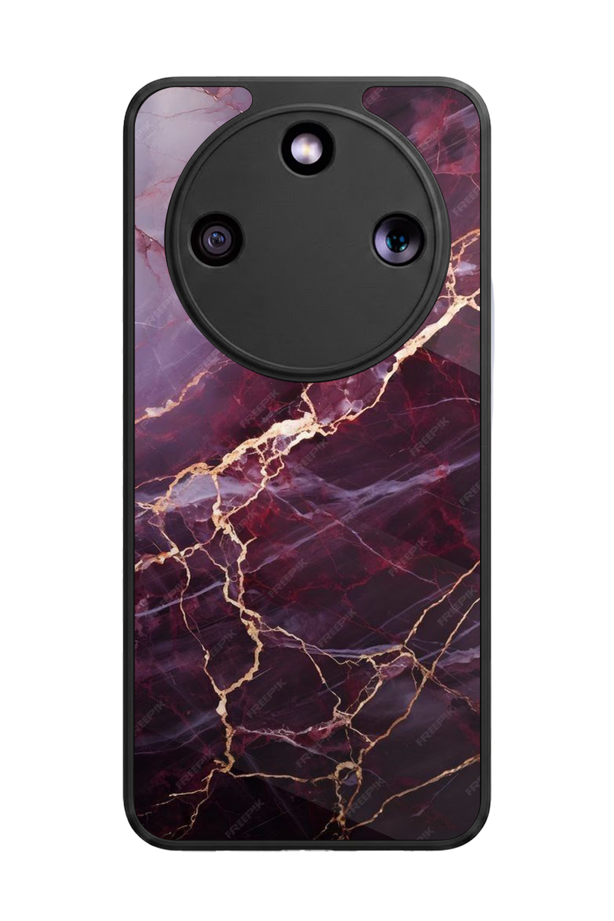 Honor Magic 8 Lite Uyumlu Mermer Marble Tasarımlı Glossy Premium Kılıf