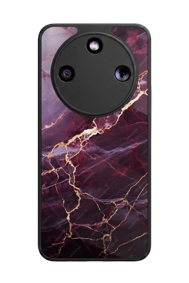 Honor Magic 8 Lite Uyumlu Mermer Marble Tasarımlı Glossy Premium Kılıf