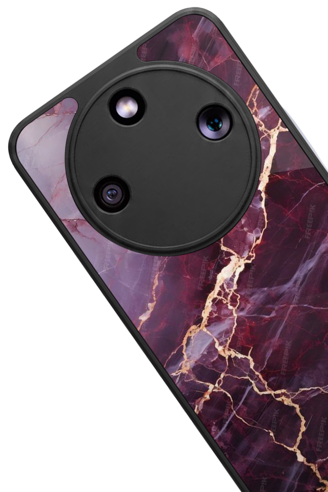 Honor Magic 8 Lite Uyumlu Mermer Marble Tasarımlı Glossy Premium Kılıf
