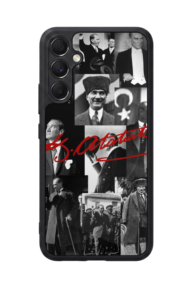 Samsung Galaxy A34 Uyumlu Mustafa Kemal Ataturk Tasarımlı Glossy Premium Kılıf