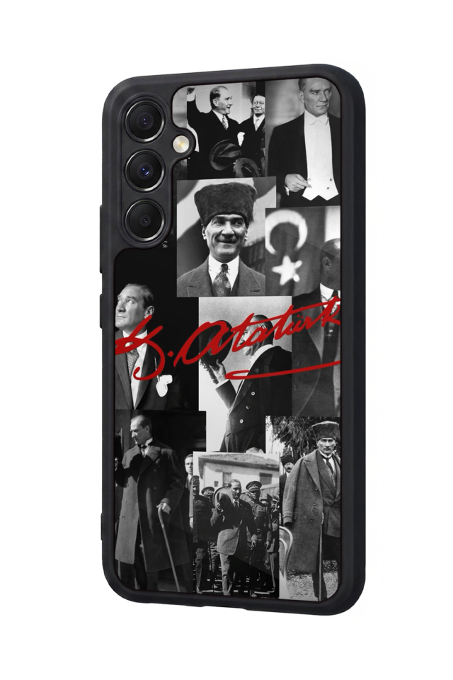 Samsung Galaxy A34 Uyumlu Mustafa Kemal Ataturk Tasarımlı Glossy Premium Kılıf