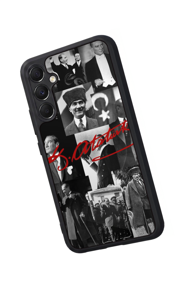 Samsung Galaxy A34 Uyumlu Mustafa Kemal Ataturk Tasarımlı Glossy Premium Kılıf