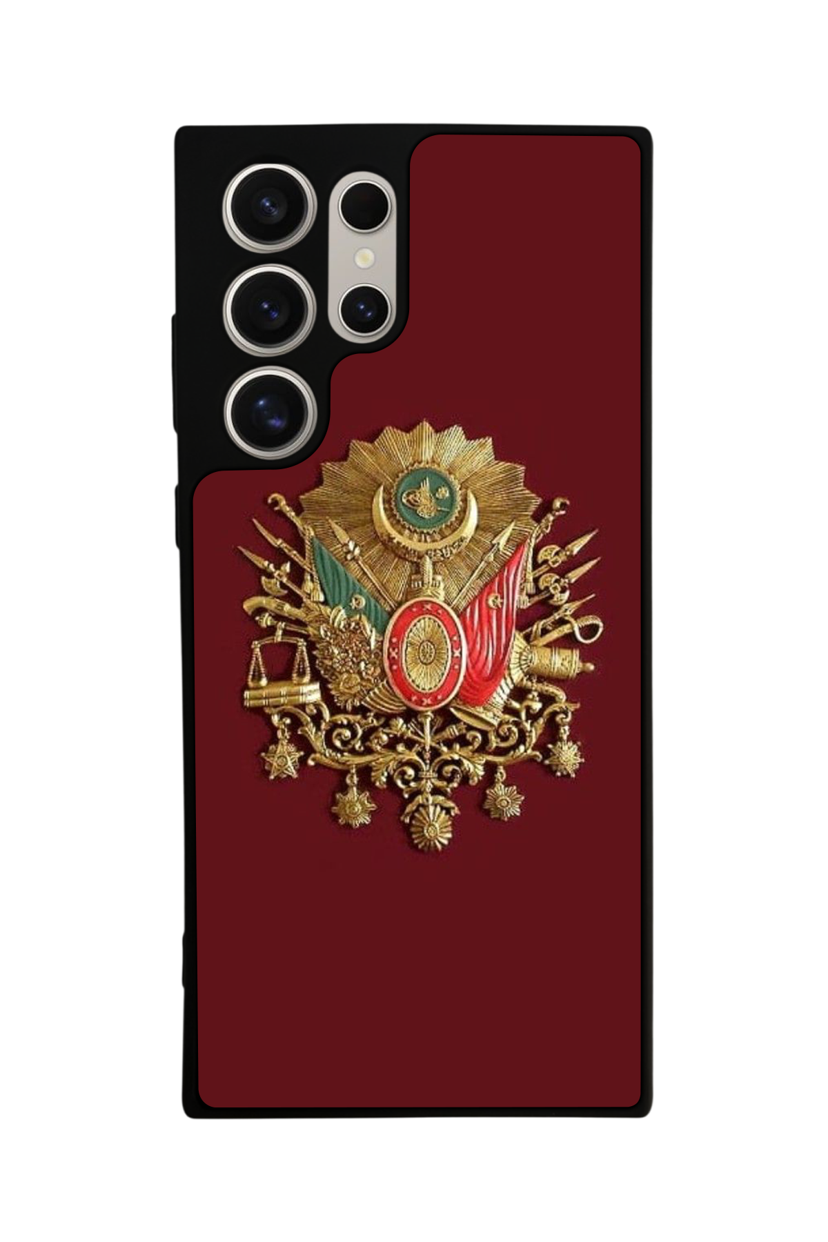 Samsung Galaxy S23 Ultra Uyumlu Osmanli Tugrasi Tasarımlı Glossy Premium Kılıf