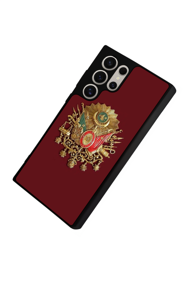 Samsung Galaxy S23 Ultra Uyumlu Osmanli Tugrasi Tasarımlı Glossy Premium Kılıf