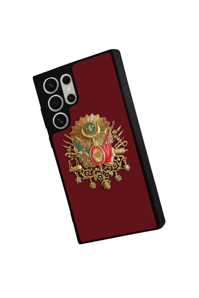 Samsung Galaxy S23 Ultra Uyumlu Osmanli Tugrasi Tasarımlı Glossy Premium Kılıf