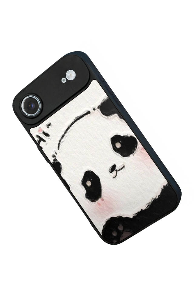 iPhone 17 Air Uyumlu Panda Tasarımlı Glossy Premium Kılıf