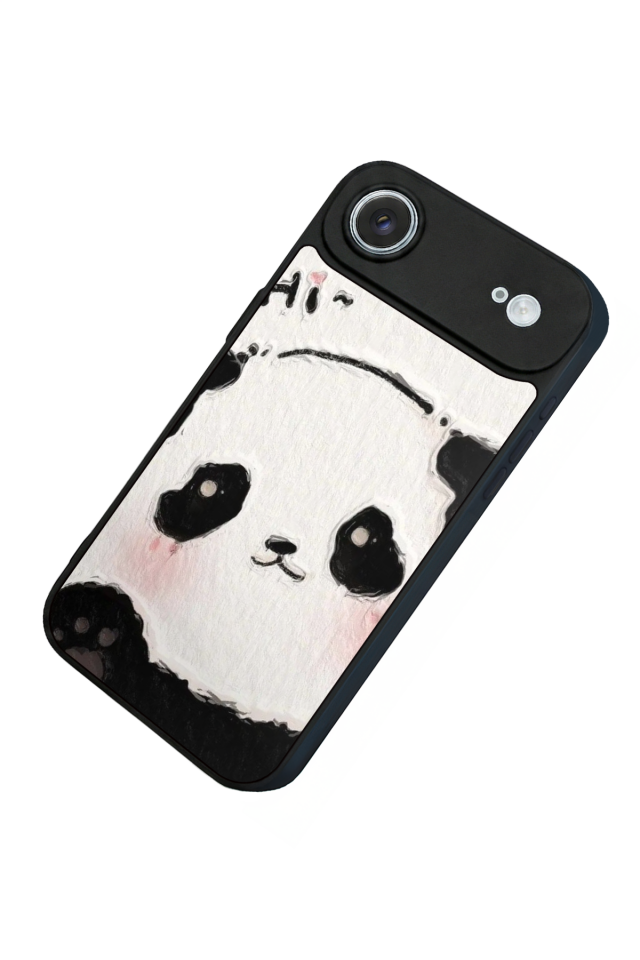 iPhone 17 Air Uyumlu Panda Tasarımlı Glossy Premium Kılıf