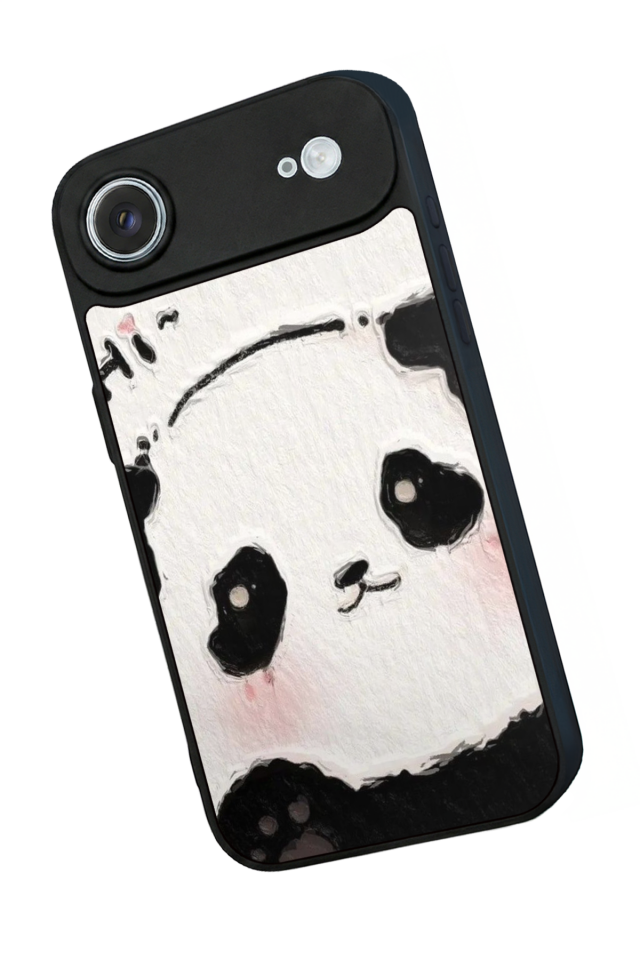 iPhone 17 Air Uyumlu Panda Tasarımlı Glossy Premium Kılıf