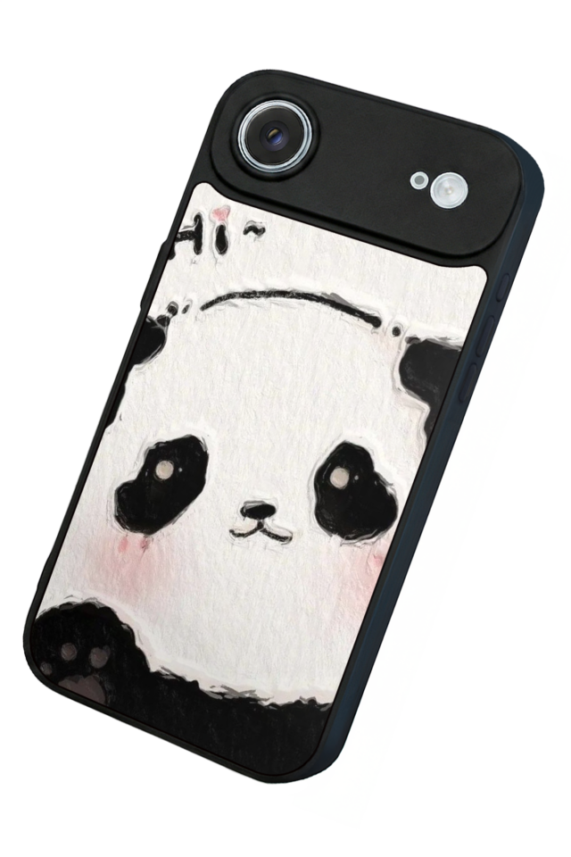 iPhone 17 Air Uyumlu Panda Tasarımlı Glossy Premium Kılıf