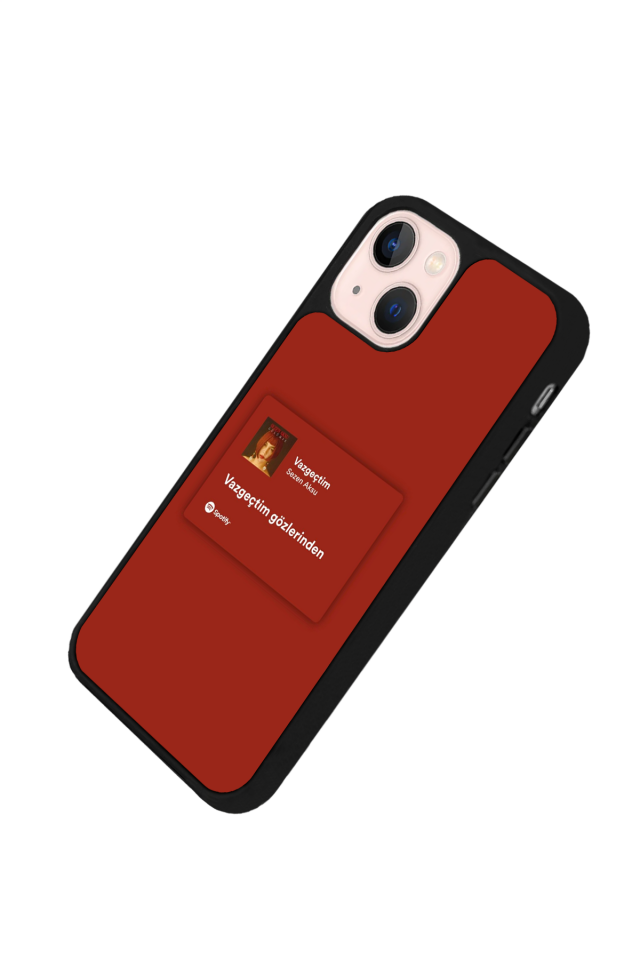 iPhone 15 Uyumlu Sarki Sozleri Tasarımlı Glossy Premium Kılıf
