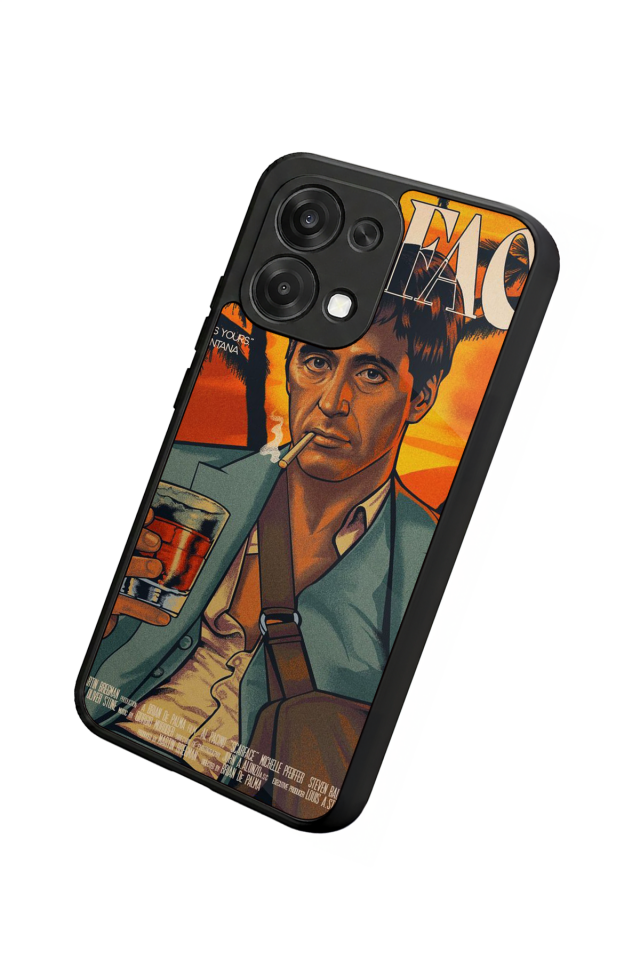 Oppo A6 Pro Uyumlu Scarface Tasarımlı Glossy Premium Kılıf