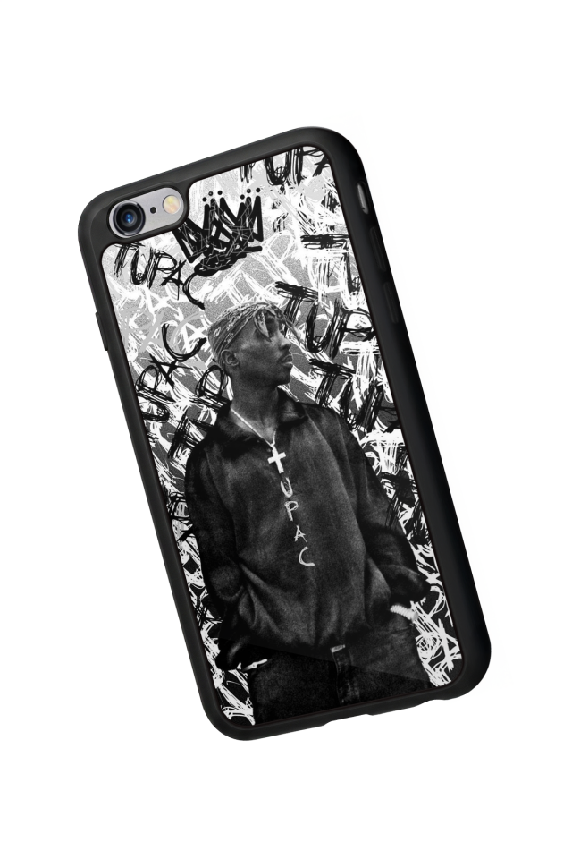 iPhone 6s Plus Uyumlu Tupac Tasarımlı Glossy Premium Kılıf