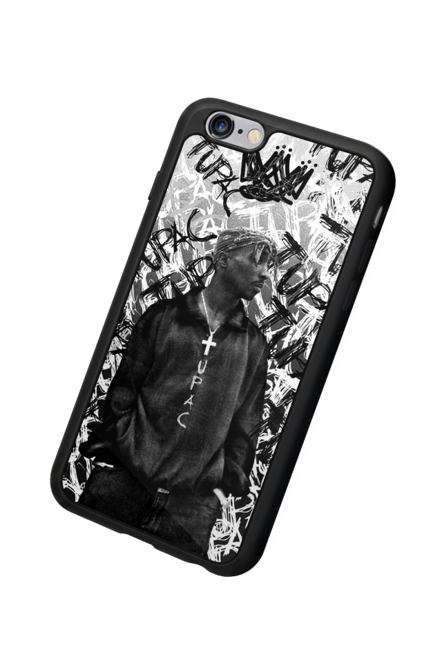 iPhone 6s Plus Uyumlu Tupac Tasarımlı Glossy Premium Kılıf