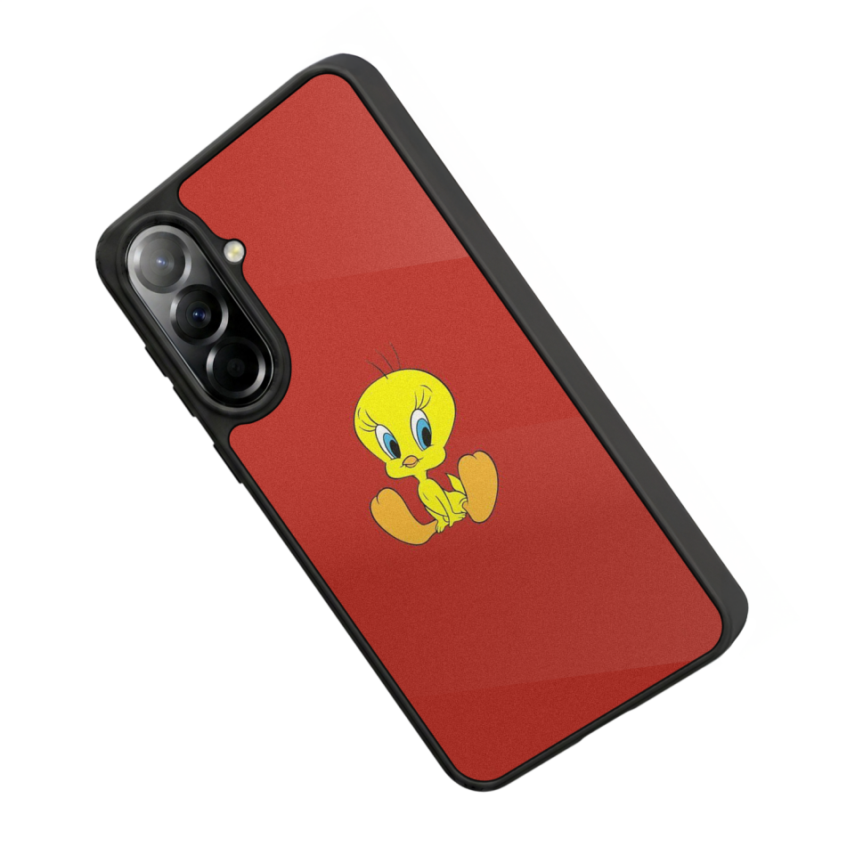 Samsung Galaxy A57 Uyumlu Tweety Tasarımlı Glossy Premium Kılıf