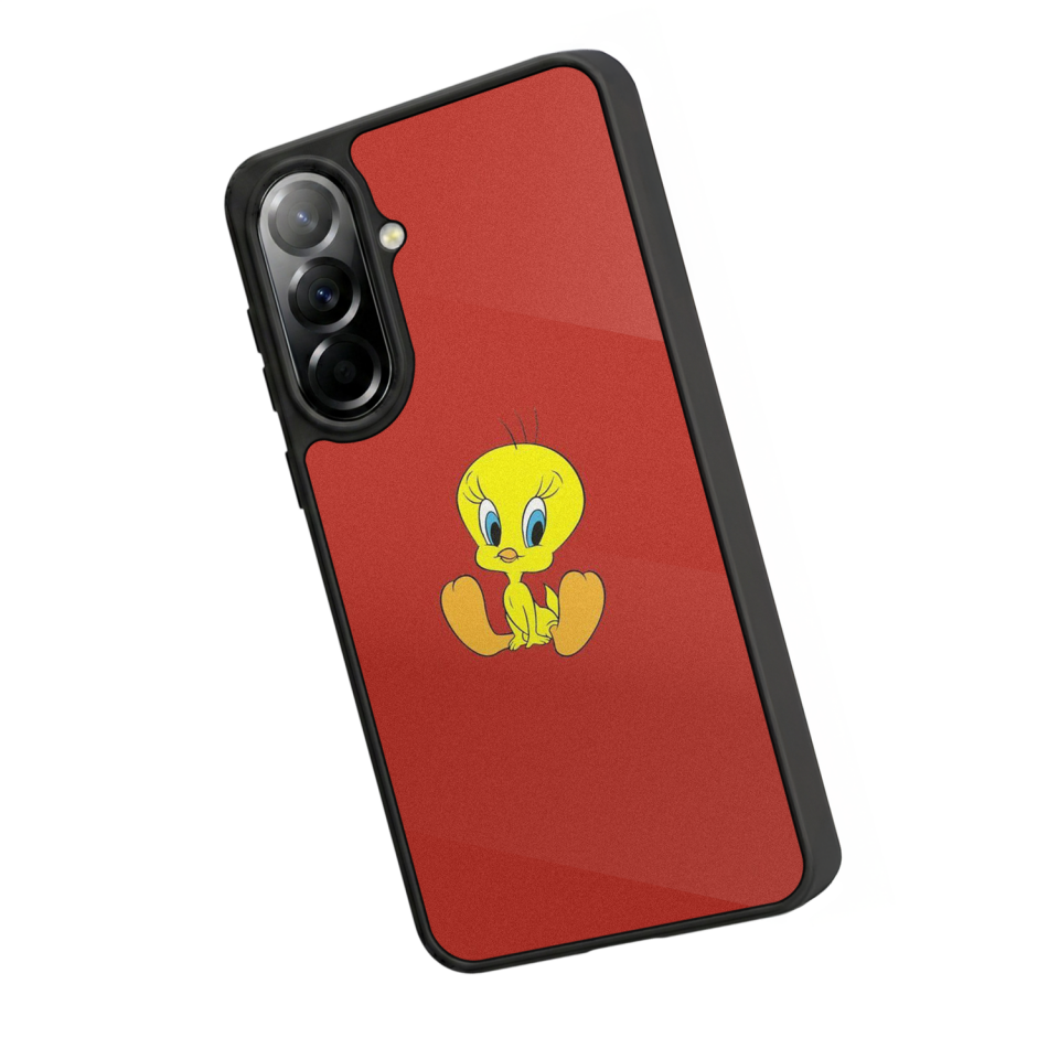 Samsung Galaxy A57 Uyumlu Tweety Tasarımlı Glossy Premium Kılıf