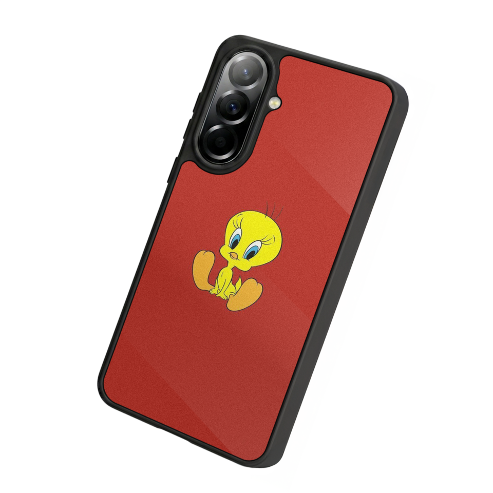 Samsung Galaxy A57 Uyumlu Tweety Tasarımlı Glossy Premium Kılıf