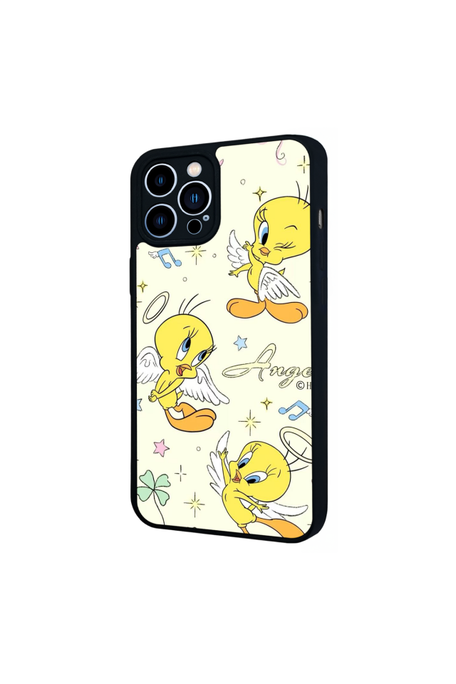 iPhone 12 Pro Max Uyumlu Tweety Tasarımlı Glossy Premium Kılıf